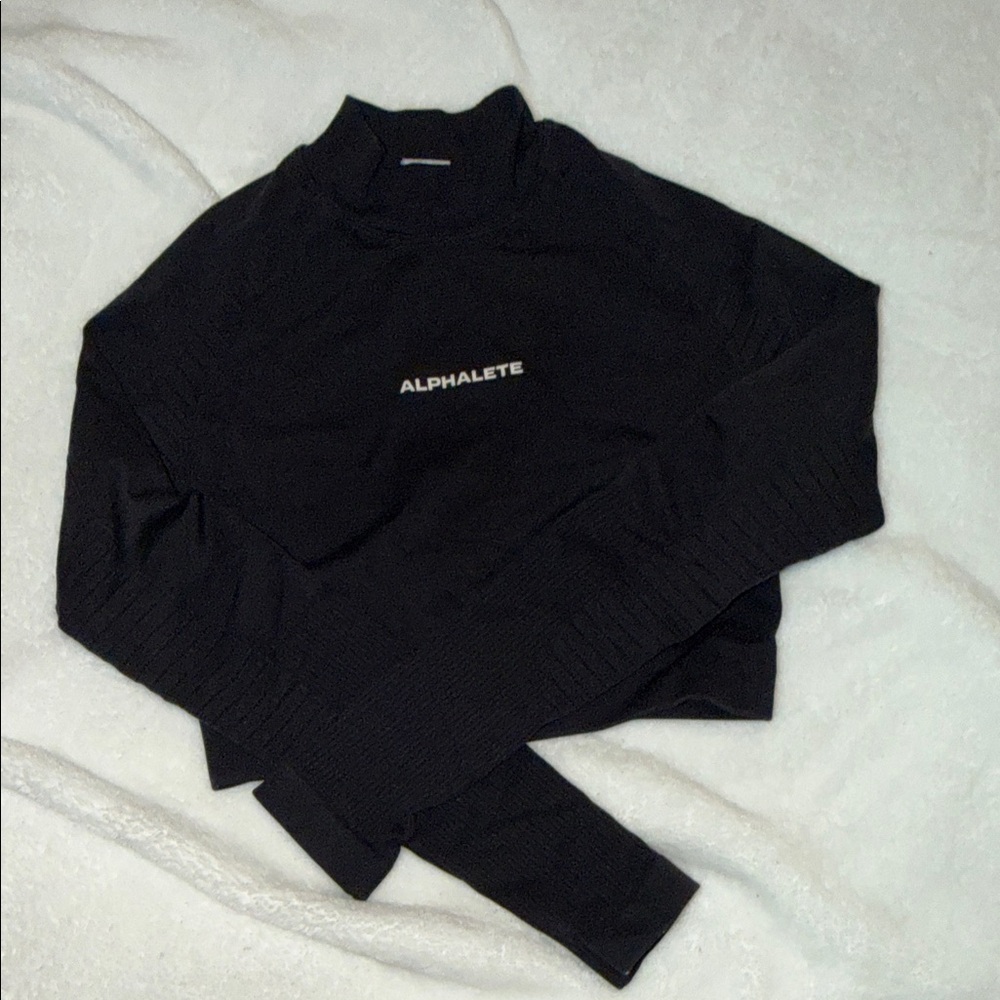 Alphalete Black Cowl Neck Sweater